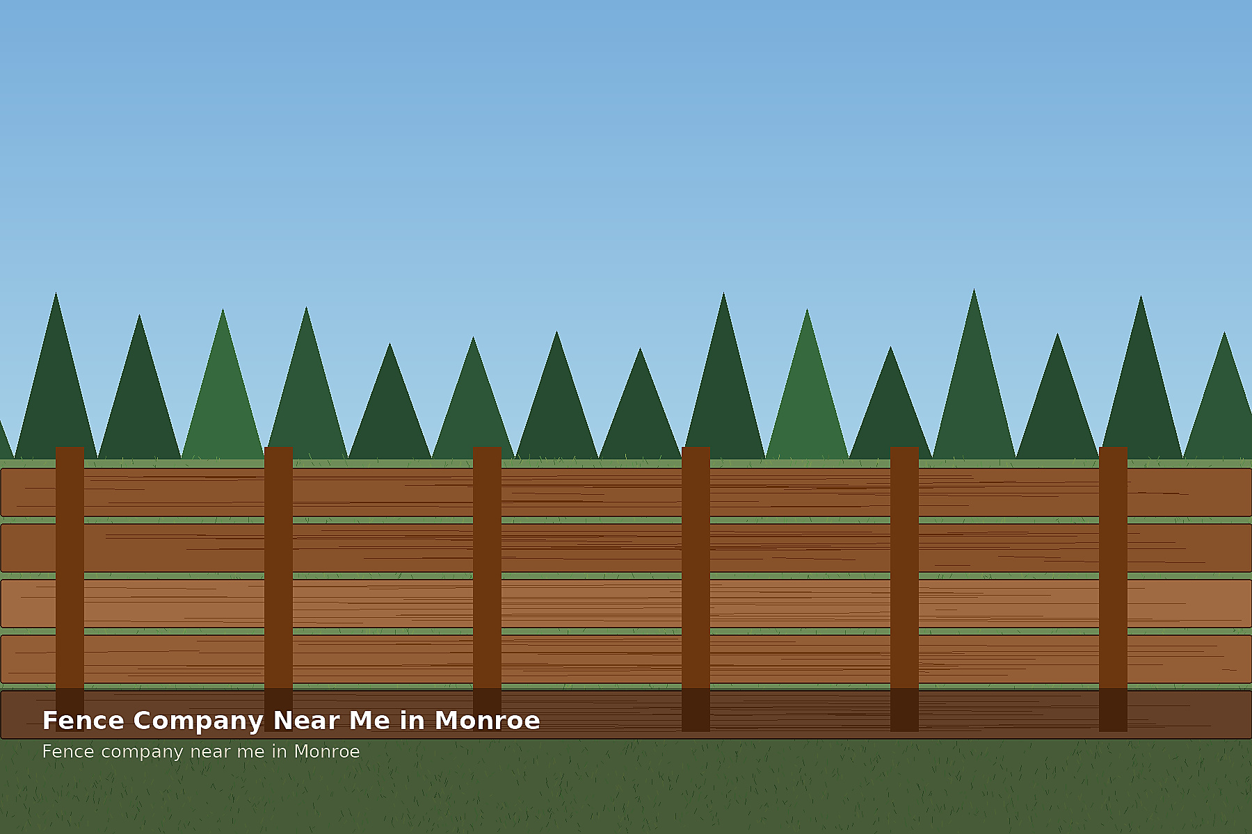 fence company near me in Monroe privacy fence installation and fence repair